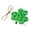 B, variant on St. Patrick 10pcs St. Patrick's Day Shamrocks Wooden Hanging Ornament Set,Good Luck Clover Hanging Bauble Clover Pendant Decoration for Keychain Tree Shelf Home Decor(D)
