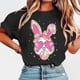 thumbnail image 2 of Tops de Manga Corta de Verano para las Mujeres Imprimir Blusa de Cuello Redondo, Moda Ligera de Poliéster Spandex, 2 of 7