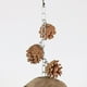 thumbnail image 3 of 46mm Rose Gold Nido de Pájaro de coco, nidos de cría de loros, columpio para pájaros, juguete colgante, casa para pájaros, 3 of 5