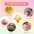 thumbnail image 4 of Natonhi 200pcs 4oz Colorful Snow Cone Cups with Spoon Straws,Flower Shaped Ice Cream Snacks Cup Reusable Plastic Bowls Easy Grip for Kids Birthday Summer Holiday Party, 4 of 6