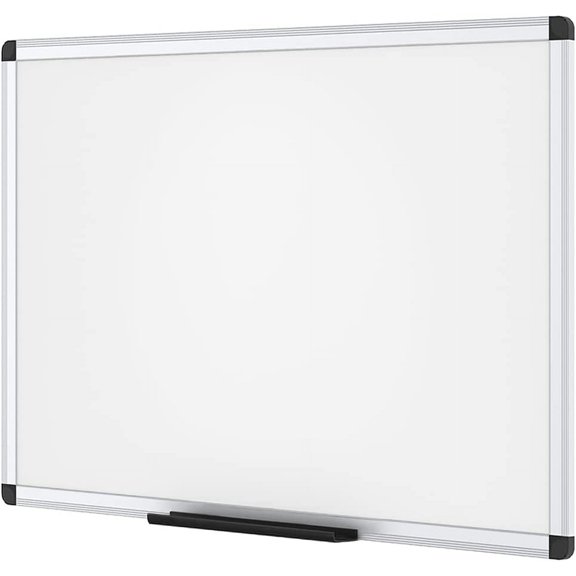 Magnetic Dry Erase White Board 48 x 32 Inches, Wall Mounted Writing Board with Silver Aluminum Frame for Office Classroom Home