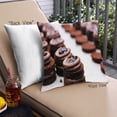 thumbnail image 1 of Ahgly Company Foods Brownie Outdoor Throw Pillow, 18 inch by 18 inch, 1 of 6