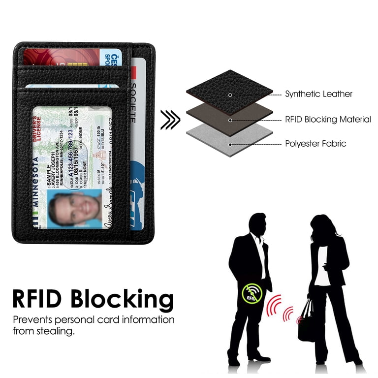 Fintie RFID Blocking Minimalist Wallet, Credit Card Holder photo 4