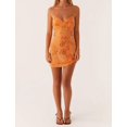 thumbnail image 5 of Minivestido JEIBKOUY Sexy con lentejuelas brillantes para mujer, color naranja, 5 of 5