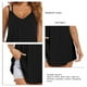 thumbnail image 4 of Blusa holgada sin mangas con escote en V y tirantes finos para mujer para fiestas de verano, 4 of 5