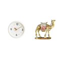 thumbnail image 1 of Reloj de pared,Reloj de pared decorativo,moderno y elegante,Figura de escritorio,Figura de camello,decoración moderna,regalo para inauguración de casa,Estatua de animal de resina,pieza de, 1 of 8