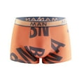 thumbnail image 3 of Men's Boxer Underwear Seamless Loose Letter Printed Breathable Quick Dry U-Shaped Quick Dry,3-Pack., 3 of 6