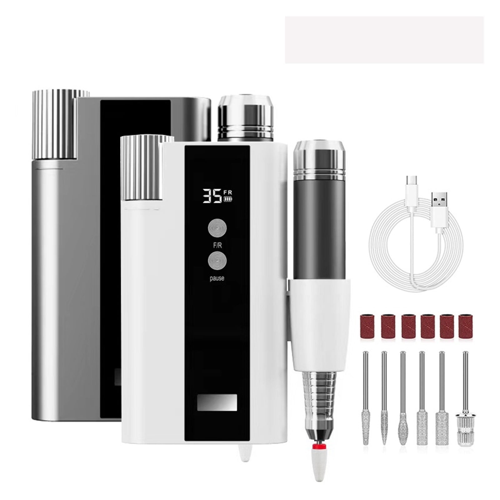 35000RPM Nail Drill Machine, Rechargeable Nail Drill Manicure Machine For Gel Removing, Nail Polish Pen With LCD Display, Nail Art ,Low Noise