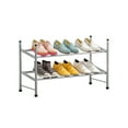 thumbnail image 4 of Forthcan Expandable Shoe Rack 2 Tiers Closet Shoe Organizer Shelf for Shoes 12 Pairs,Gray, 4 of 9