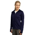 thumbnail image 4 of Sport-Tek Ladies Tech Fleece Full Zip Hooded Jacket-M (True Navy), 4 of 5