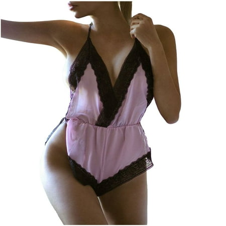 

ZMHEGW Sexy Bodysuits For Women Lace Sleepwear Romper Jumpsuit Sleepwear Lace Underwear Lingerie For Womens Plus Size