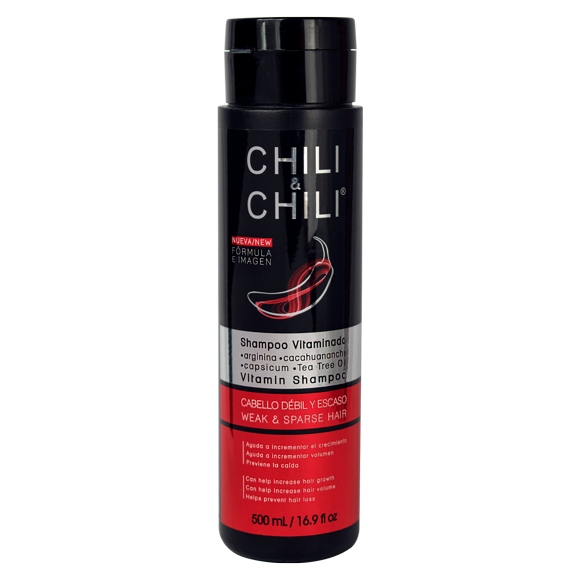 Chili & Chili Shampoo Black con Arginina Control Caida
