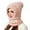 1-Pink5242, variant on XIAOCHA Women’S Fair‑Isle Balaclava,Pom‑Pom Hats,Fall‑Winter Outdoor Trapper,White