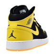 thumbnail image 3 of Air Jordan 1 Mid BG Big Kids Shoes Black/White/Varsity Maize 554725-035, 3 of 6