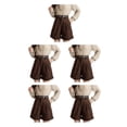 thumbnail image 3 of Minnieouse Pantalones cortos de verano para mujer, para niñas, banquetes, senderismo, cintura alta, pantalones holgados, estilo informal, ropa de Type2 NO2, 3 of 6