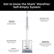 Shark Wandvac Cordless Stick Vacuum Cleaner - Bagless, Self-Empty Base, HEPA, Lightweight, Powerful Suction, Pet Hair, Hard Floor, Carpet, HEPA Filter, Self-Cleaning Brushroll, LED Headlights