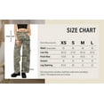 thumbnail image 4 of Cali1850 Women's Y2K Cargo Pants Mid Rise Loose Wide Leg Baggy Casual Streetwear Trousers, 4 of 4