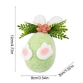 thumbnail image 3 of 1Pcs Easter Decorations Large Eggs Hanging Ornaments Colorful for Easter Tree, Wall, Basket Decor Party Favors Supplies Home, 4.7×3.5×1.9in, 3 of 6