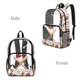 thumbnail image 2 of FKELYI Baseball Print 17 Inch Clear Backpack for Kids Schoolbag Large Capacity Transprent Backpacks for Teens Student Casual Daypack Lightweight Bookbag, 2 of 7