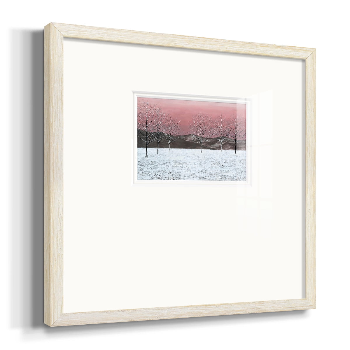 Sunset Snowfall IPremium Framed Print