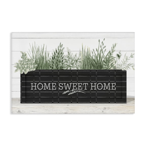 Stupell Industries Farmhouse Sweet Home Garden Box Canvas Art, 24 x 16, by Janice Gaynor