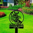 thumbnail image 3 of Handmadetneonsign Snake Memorial Metal With Stake, Yard Metal Name Sign Stake, Wild Life Metal Stake Decor 50619, 3 of 5
