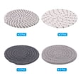 thumbnail image 3 of Uxcell 4.3" OD Heat-Resistant Cotton Woven Absorbent Coaster for Home Bar Kitchen Lab, 4 Colors 8Pcs, 3 of 5