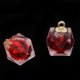 thumbnail image 3 of Colgantes de cristal poligonal de resina BLESIY multicolor 10 piezas rojo, 3 of 8
