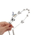 thumbnail image 6 of Unique Bargains Butterfly Headband Silver Tone Tassel Butterfly Headpiece Head Chain Fairy Headpiece Hair Hoop, 6 of 6