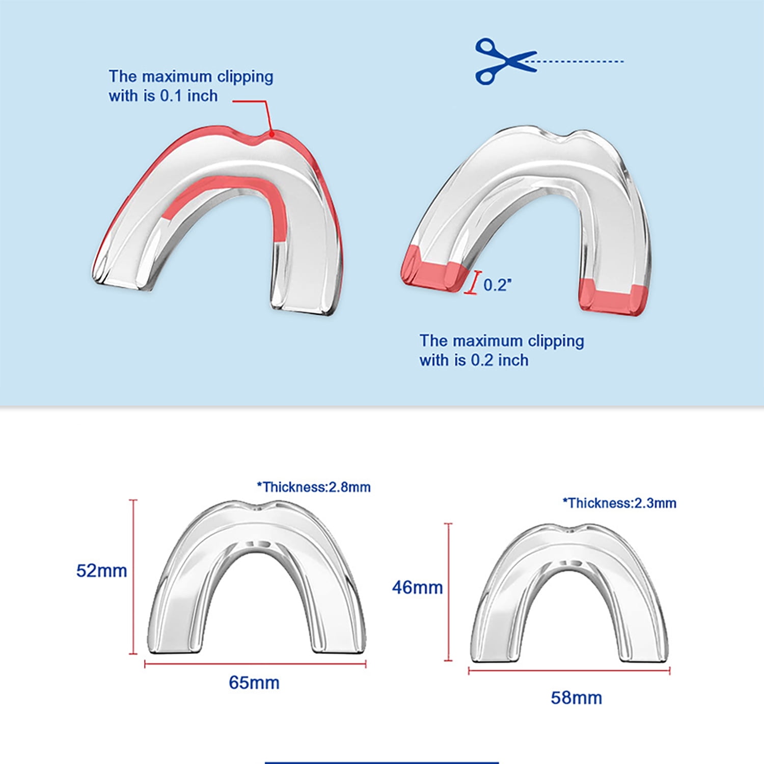 Anti Grinding Night Guard for Teeth Clenching - Reusable EVA Dental Guard, Sleep Aid Mouthguard for Teeth Grinding Protection & Quiet Sleep, Portable & Easy Clean Design