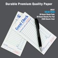 thumbnail image 3 of [10 Pads, 50 Sheets/Pad] Single Part Guest Checks Pad for Restaurants, Perforated 1 Part Green and White Check with Bottom Guest Receipt for Bars, Cafes and Restaurant Orders, 3 of 9