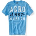 thumbnail image 1 of Aeropostale 1987 Surf Co. Camiseta gráfica para hombre, azul, extragrande, 1 of 1