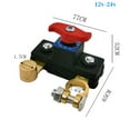thumbnail image 6 of DAMIFU Car Battery Cut Off Switch Disconnect Isolator Cut-Off Power Cutoff Switch 12V, 6 of 9