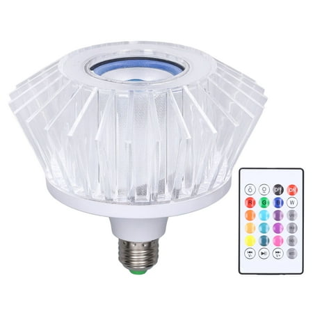 

Fyydes Light Bulb Speaker LED Music Bulb RGB Color Changing Inbuilt Speaker 24 Keys Remote Control Wide Application LED Speaker Bulb LED Speaker Bulb