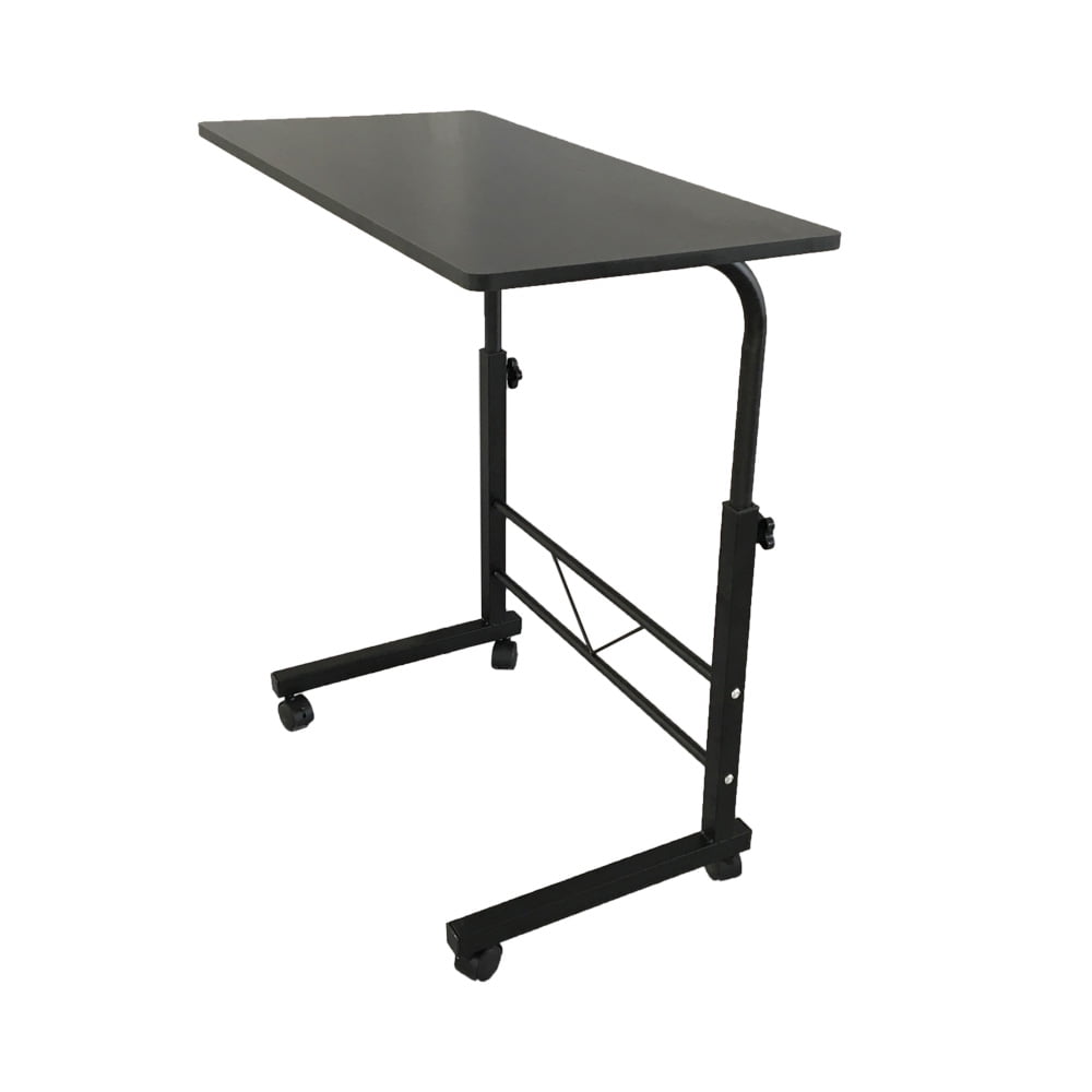 Winado Side Table Adjustable Height Laptop Table Stand Rolling Computer Desk Study Workstation PC Tray for Sofa & Bed in Home Office,Black