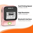 thumbnail image 3 of Rongta Mini Bluetooth Sticker Printer, Portable Thermal Label Maker for Kids DIY, Scrapbooking, Journaling, Photos & Study Notes – Pink, 3 of 10
