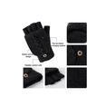 thumbnail image 2 of Guantes Tejidos Invierno Frio Dedos Descubiertos Para Hombre, 2 of 3