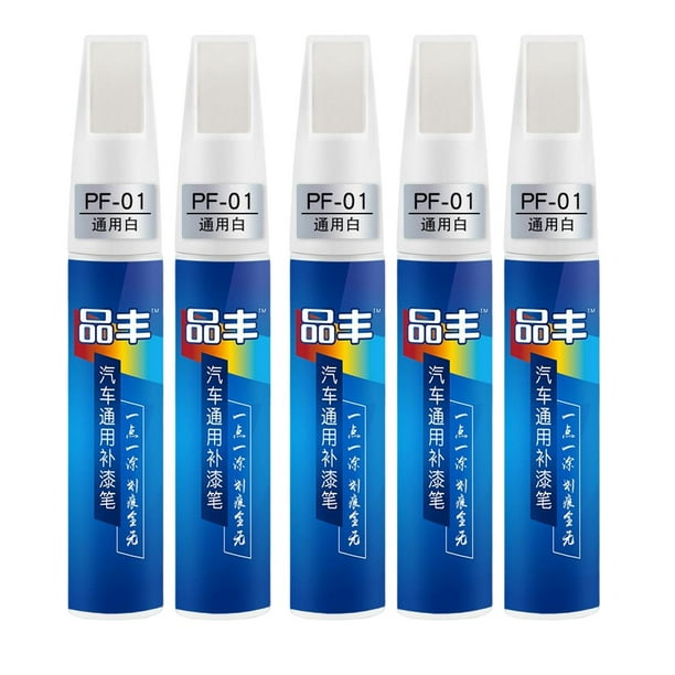 5 piezas de pintura para reparación de arañazos de coche, relleno de pintura para diversas pinturas automotrices Blanco