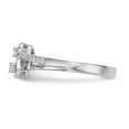 thumbnail image 3 of Sterling Silver & CZ Hearts Ring, 3 of 6