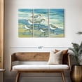 thumbnail image 3 of Elephant Stock Surfside Sandpipers Wall Art - Horizontal Multi Panel Canvas - Living Room Wall Decor - Animal Multi Panel - Yellow And Blue Decor By Paul Brent - 45" x 28", 3 of 8