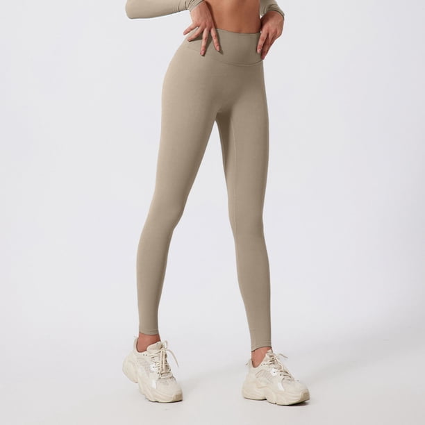 WILLBEST Pantalones de Yoga de Cintura Alta para Mujer, Elásticos, Cómodos, para Entrenamiento, Suaves Y Transpirables, Ropa Deportiva 3418 Extra Grande