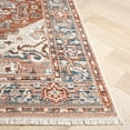 thumbnail image 2 of SAFAVIEH Vintage Persian Amadine Medallion Polyester Runner Rug, Rust/Navy, 2'2" x 8', 2 of 9