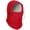 Red, variant on Xfvqtps Womens Full Face Mask Plush Lining Solid Color Adjustable Drawstring Balaclava Breathable Outdoor Thickened Cycling Motorcycle Ski Winter Leather Hooded Hat Black