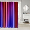 thumbnail image 2 of Pink Blue Red Shower Curtain Ombre Abstract Bathroom Curtains Women Men,Neon Stripes Geometric Fabric Shower Curtain,Gradient Stripe Bath Curtain Bathroom Decor 72"Wx84"L, 2 of 4