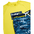 thumbnail image 2 of Big Chill Boys' Rash Guard Set - UPF 50+ Short Sleeve Swim Shirt and Bathing Suit Trunks - Swimwear Set for Boys (4-14), 2 of 7