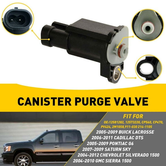 Vapor Canister Purge Solenoid Valve Fits for Cadillac Pontiac CHEVROLET GMC 12581282
