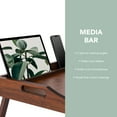 thumbnail image 3 of Rossie Home Bamboo Bed Tray / Lap Desk with Phone Holder, Medium, Java, 3 of 6