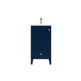 thumbnail image 3 of 18 inch Single Bathroom Vanity in Blue, 3 of 8