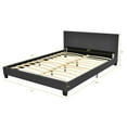 thumbnail image 3 of Spaco Full Bed Frame Upholstered Platform with Headboard Wood Slat, Upholstered Platform Bed, Adjustable Headboard Design, Strong Weight Capacity, No Box Spring Needed, Easy Assembly, Gray, 3 of 3