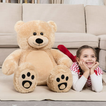 WOWMAX 3 Foot Giant Teddy Bear Daney Cuddly Stuffed Plush Animals Teddy Bear Toy Doll for Birthday Christmas Brown 36